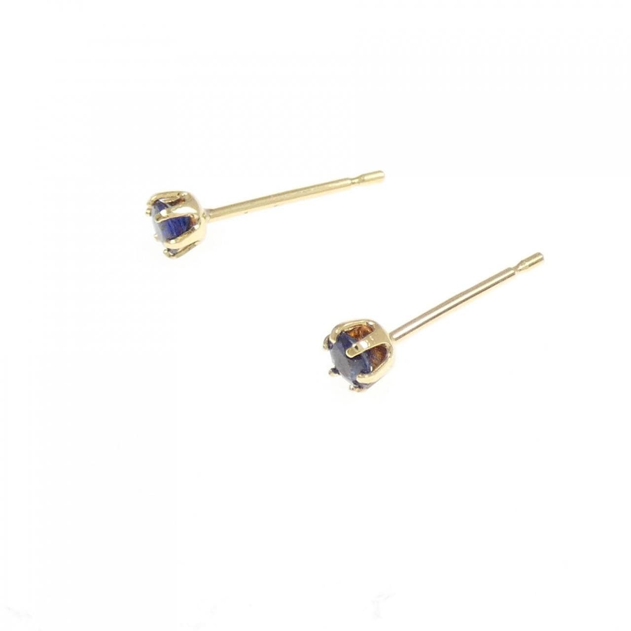 K18YG sapphire earrings