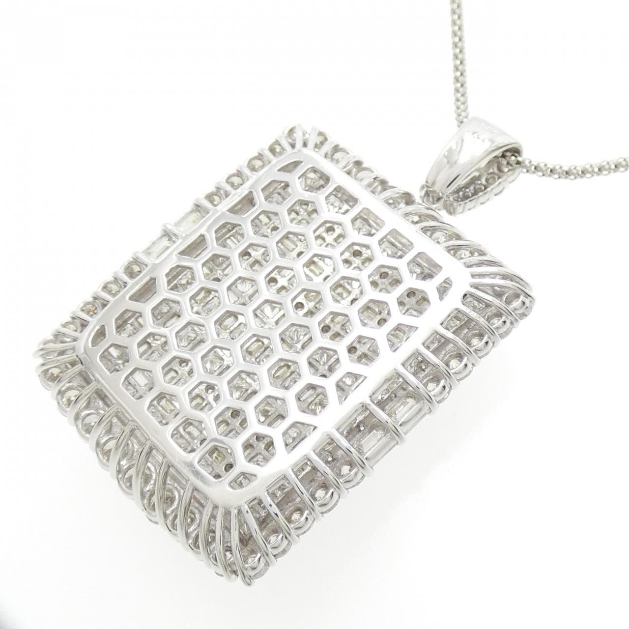 【新品】PT900/PT850 ダイヤモンド ネックレス 7.00CT