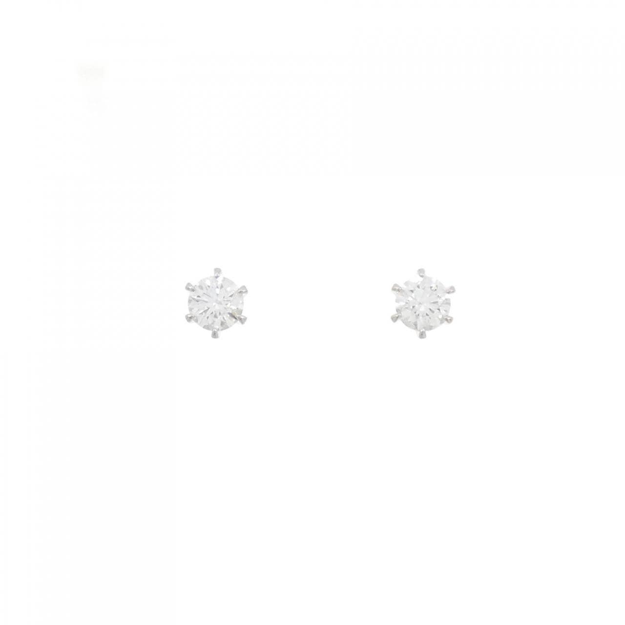 【リメイク】PT900/ST ダイヤモンド ピアス 0.232CT 0.240CT E-F VS2 EXT H&C