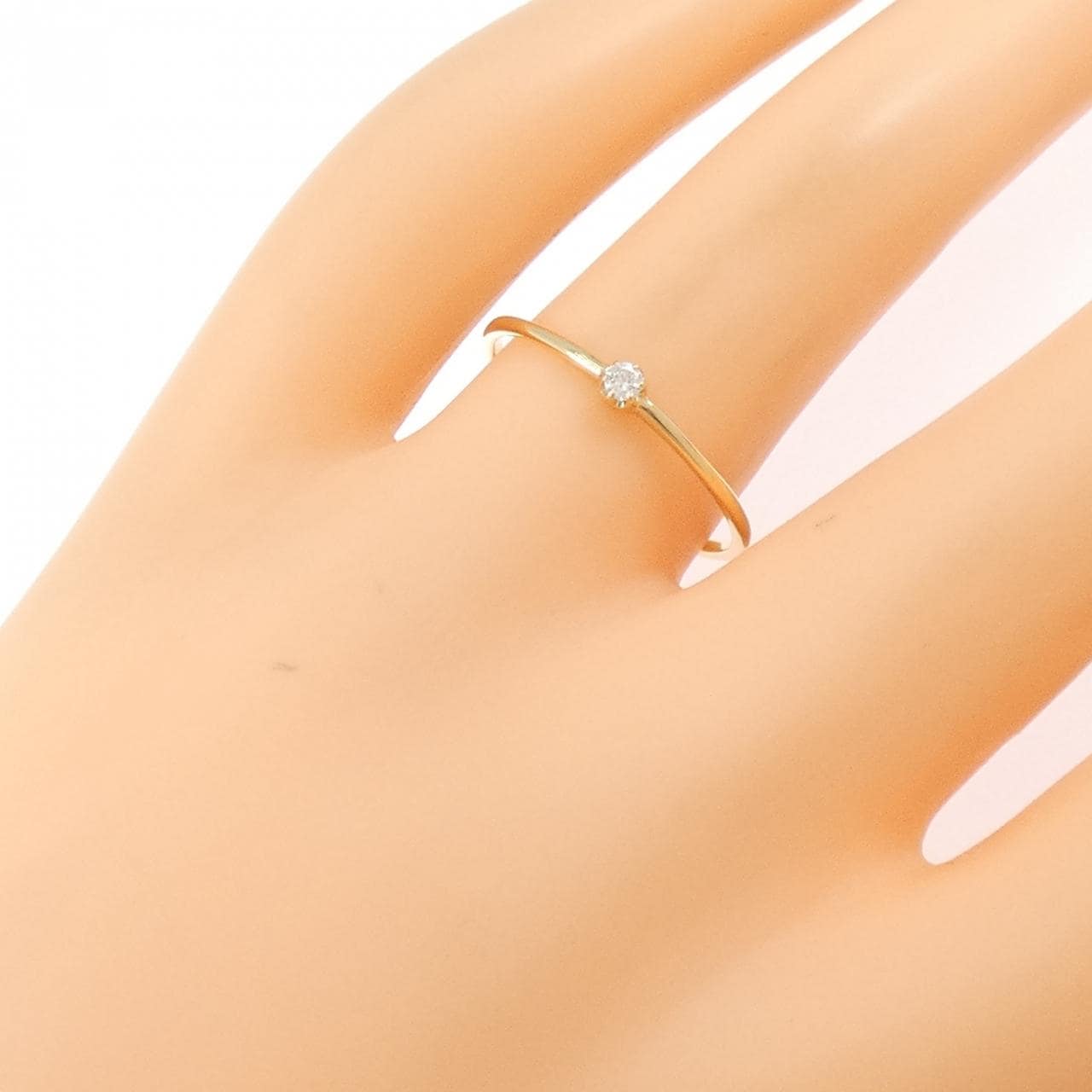【リメイク】K18YG ダイヤモンド リング 0.03CT