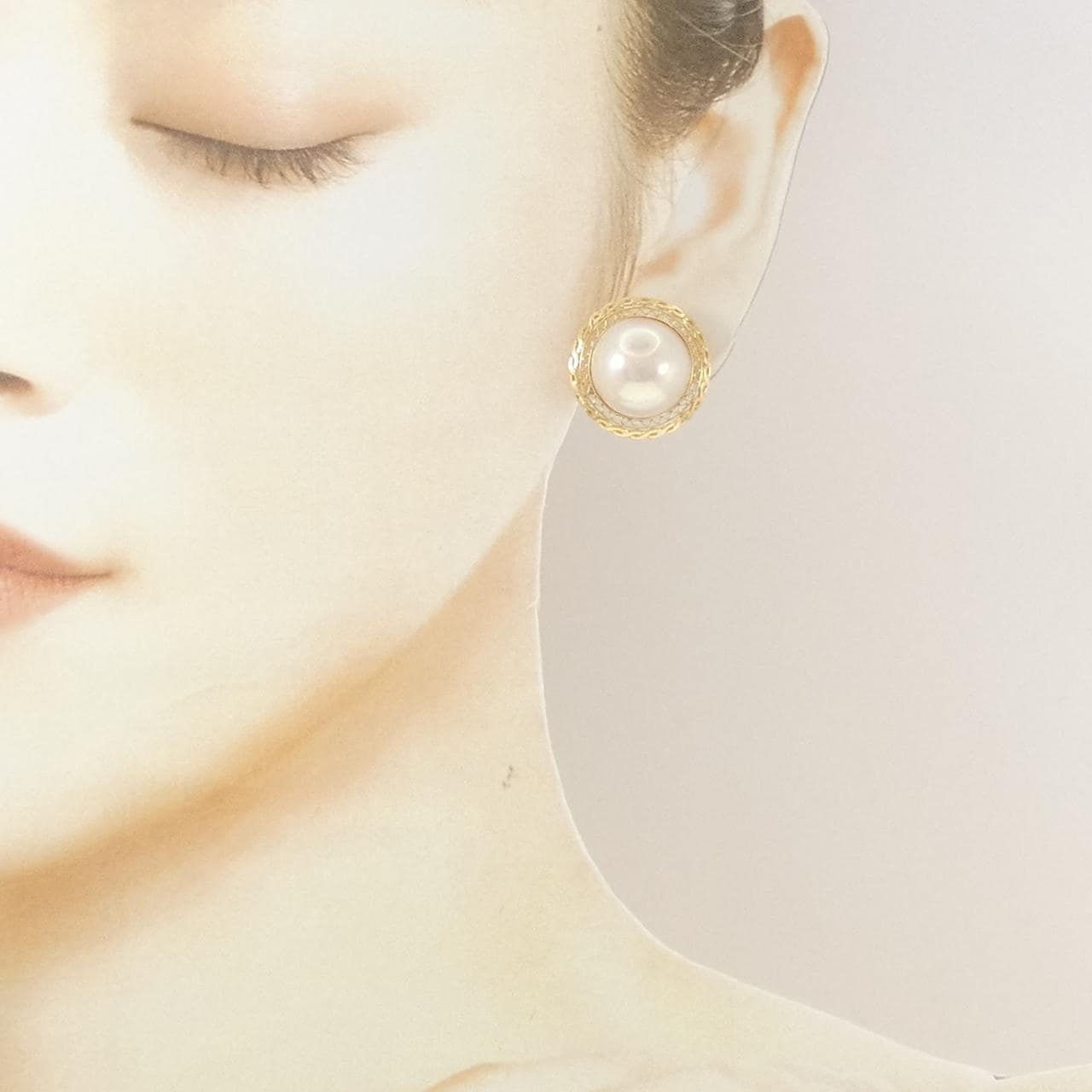 K18YG マベパール ピアス