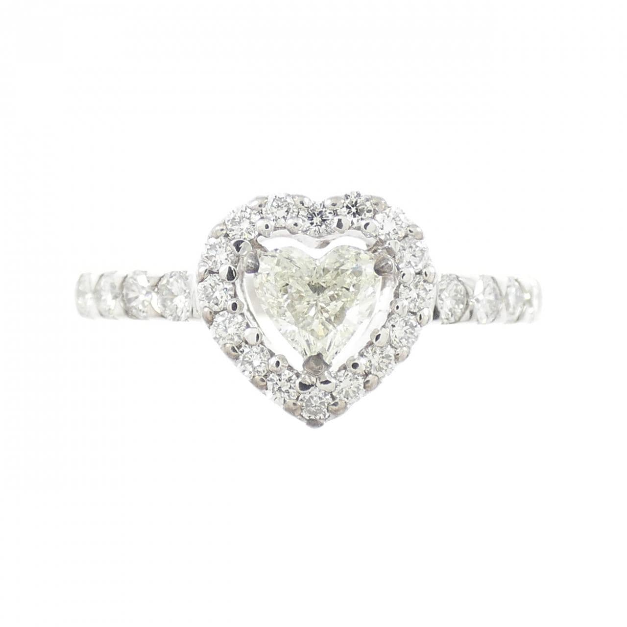 PT900 ハート ダイヤモンド リング 0.216CT
