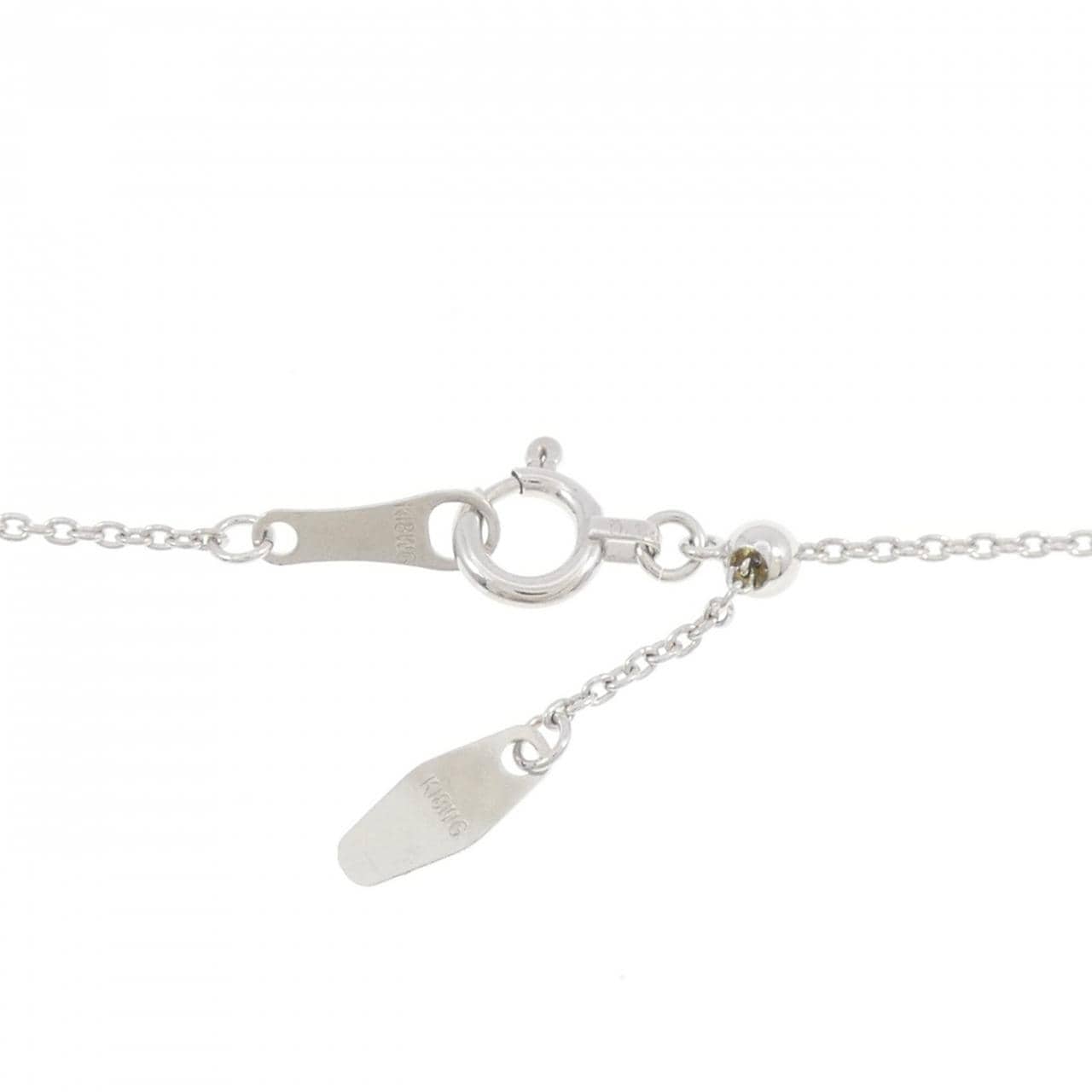 K18WG ダイヤモンド ネックレス 0.50CT