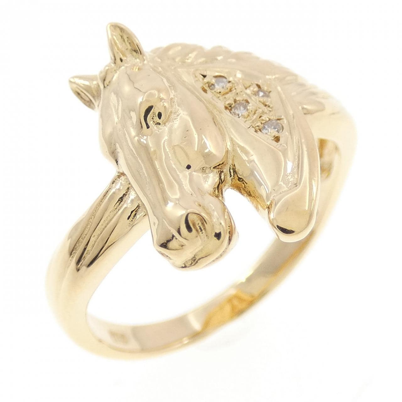 K18YG 马钻石戒指 0.02CT