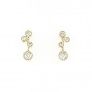 K18YG ダイヤモンド ピアス 0.84CT