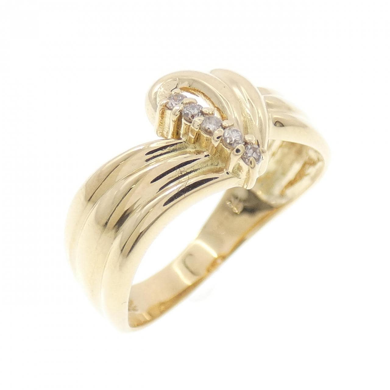 K18YG ダイヤモンド リング 0.05CT