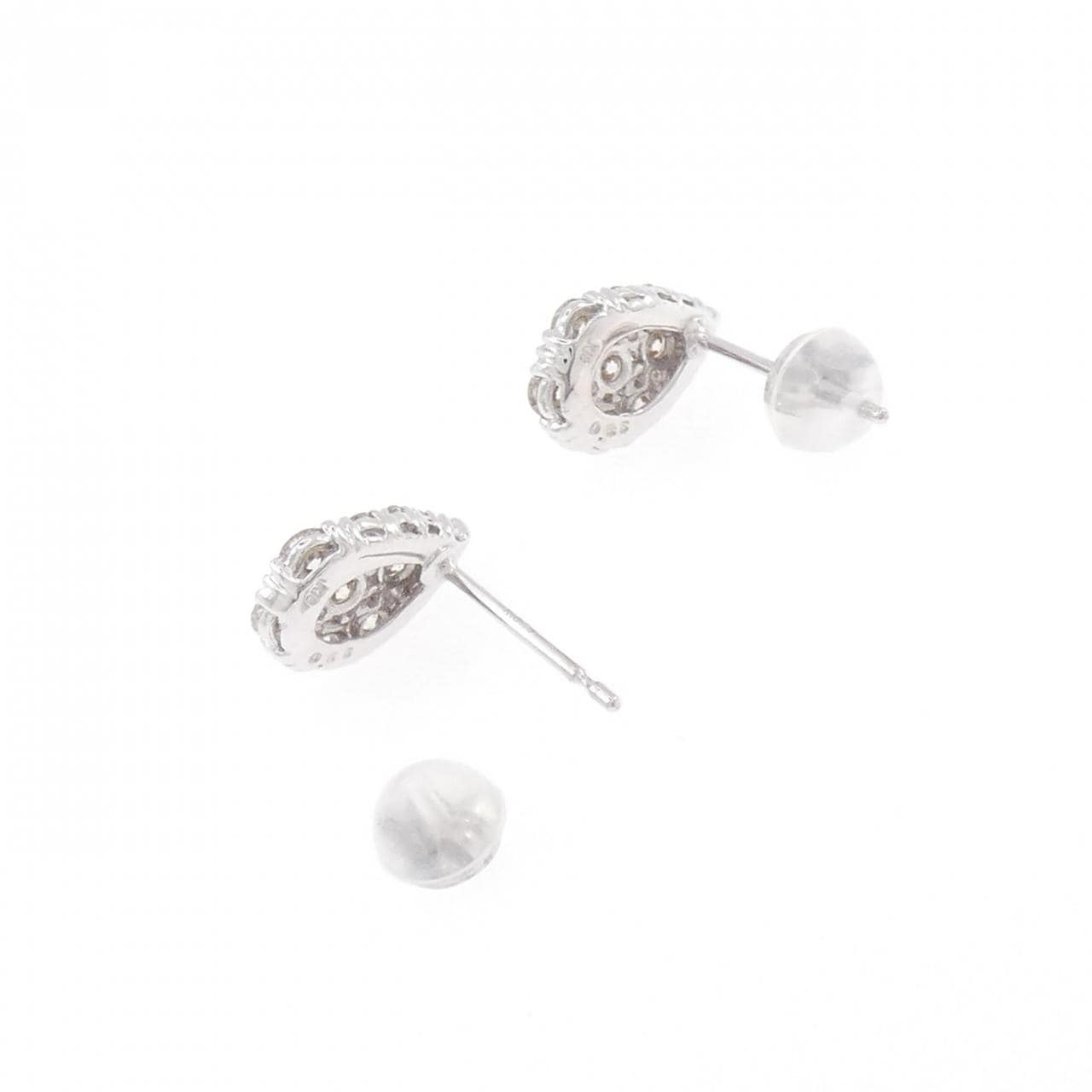 K18WG ダイヤモンド ピアス 0.70CT