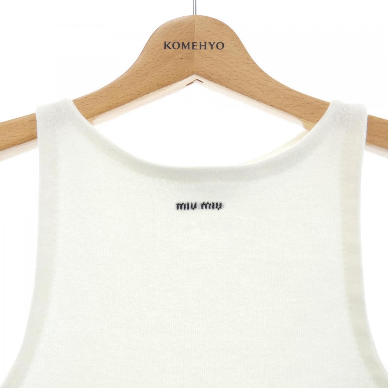 ミュウミュウ MIU MIU MIU MIU ロゴ MMV310 SOOO 18HY タンクトップ