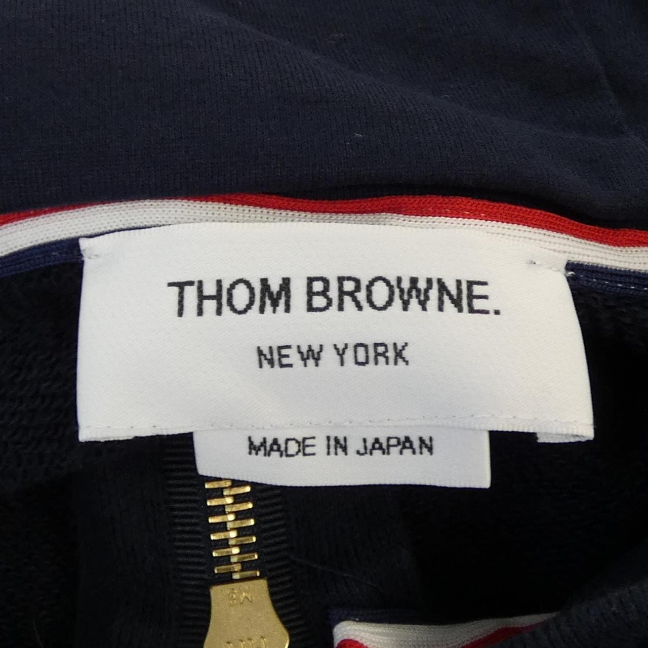トムブラウン THOM BROWNE クラシックループ 4BAR フルジップアップフーディー MJT022H パーカー