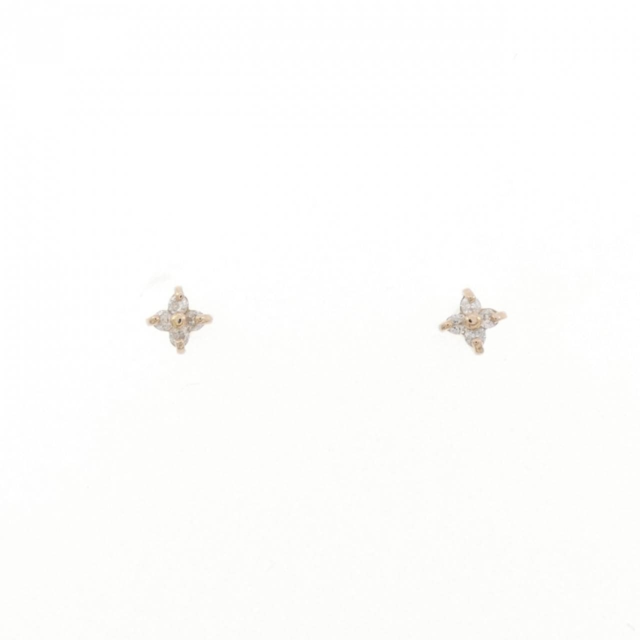 K18PG ダイヤモンド ピアス 0.04CT