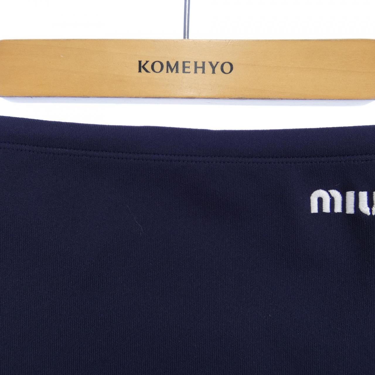 ミュウミュウ MIU MIU ナイロンミニスカート MMG505 S000 14SJ スカート