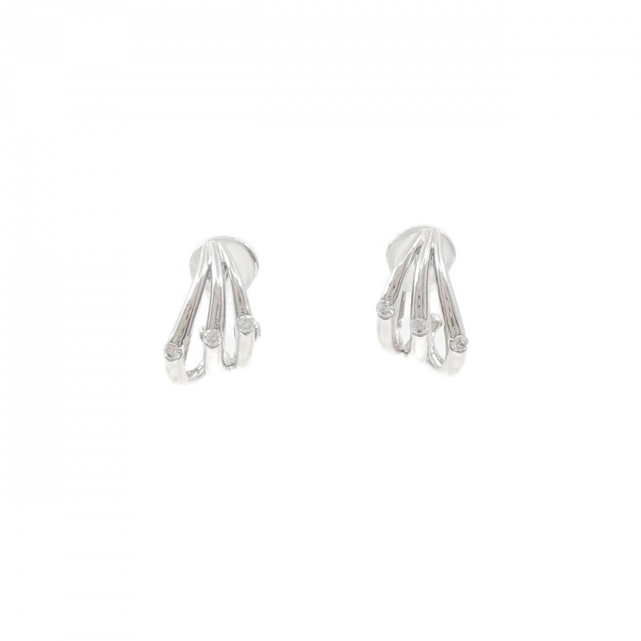 K18WG ダイヤモンド ピアス/イヤリング 0.20CT