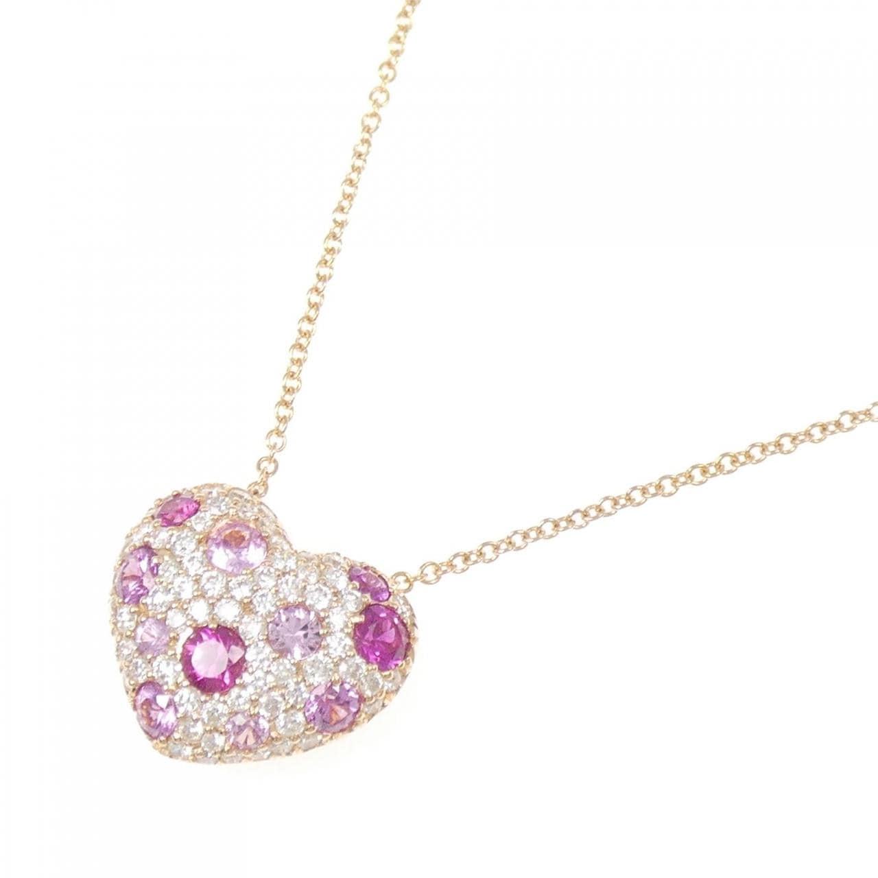 ポンテヴェキオ ハート サファイヤ ネックレス 1.21CT