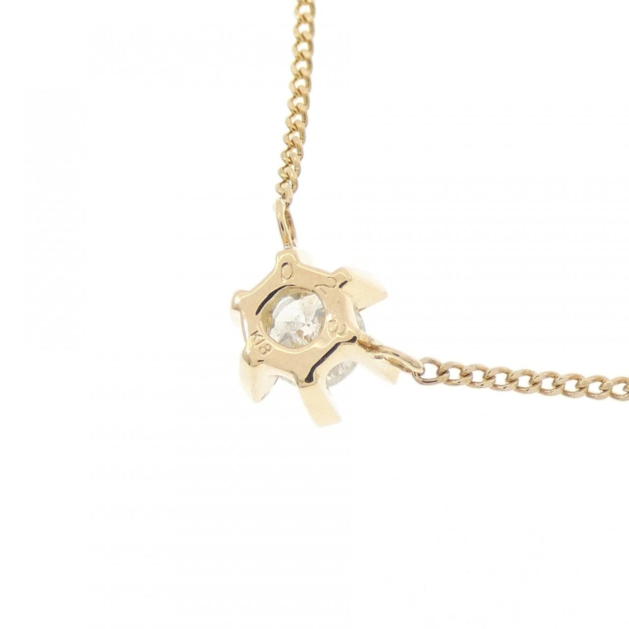 K18YG ダイヤモンド ネックレス 0.23CT
