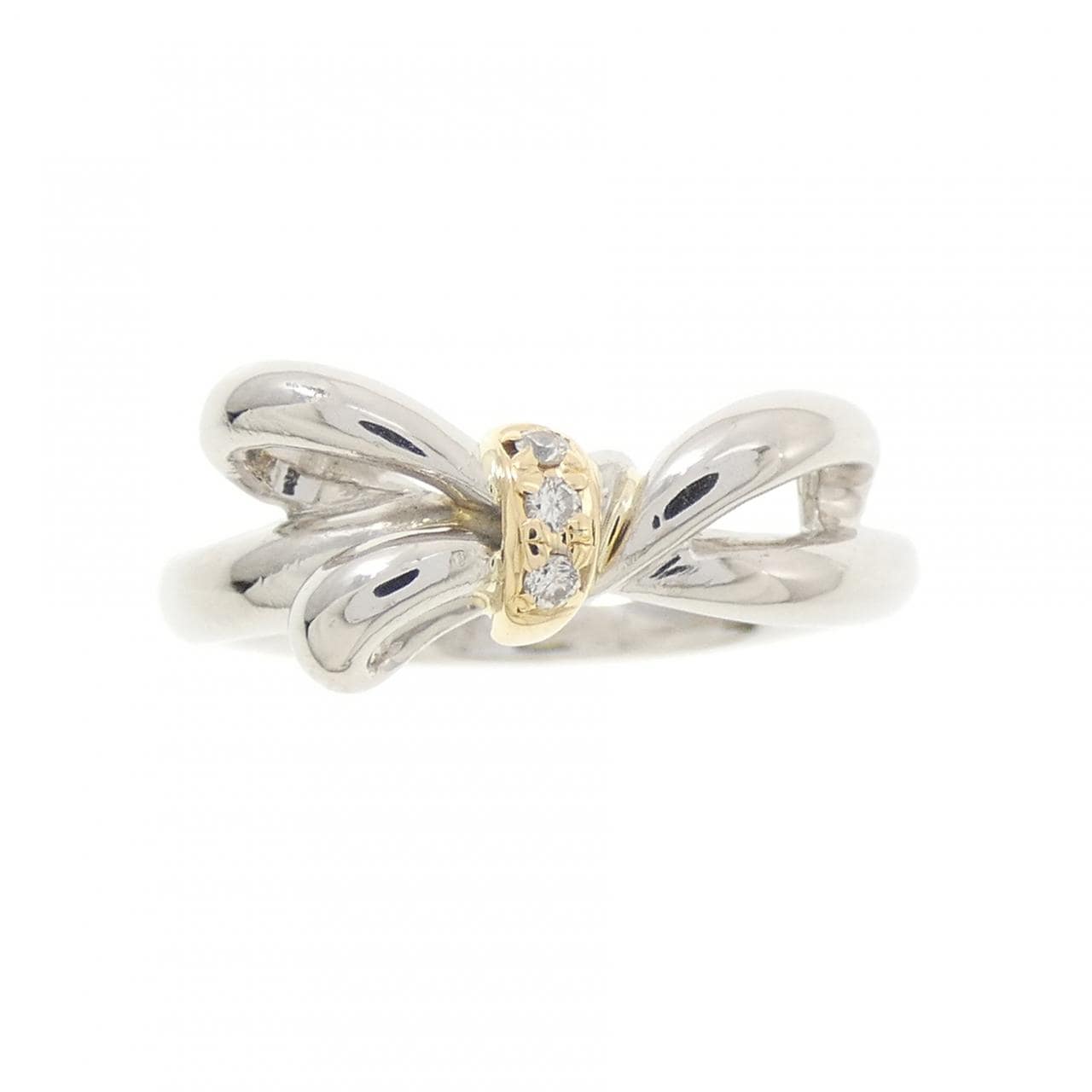 PT900/K18YG ダイヤモンド リング 0.03CT
