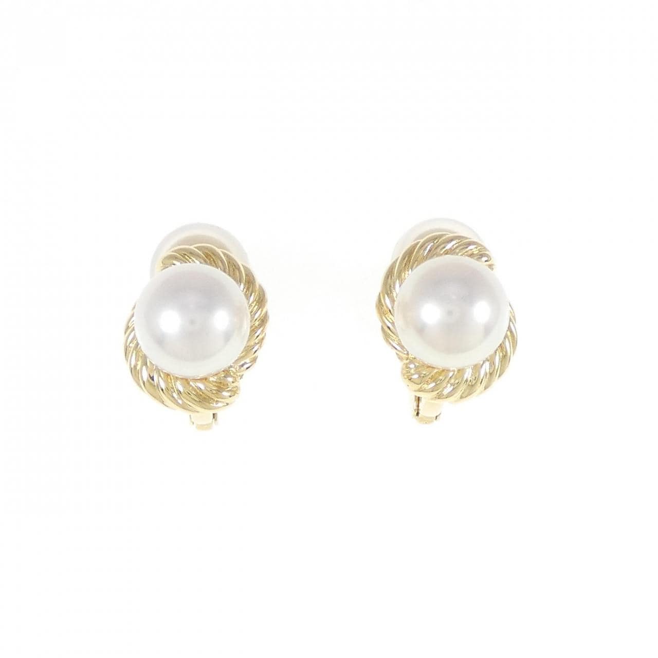 MIKIMOTO Akoya pearl earrings 8mm