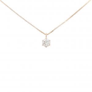 K18YG ソリティア ダイヤモンド ネックレス 0.229CT