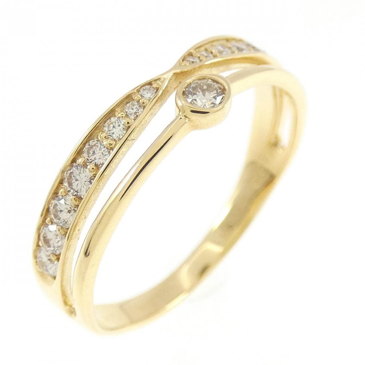 【新品】K18YG ダイヤモンド リング 0.25CT