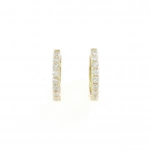【リメイク】K18YG ダイヤモンド フープ ピアス 0.20CT