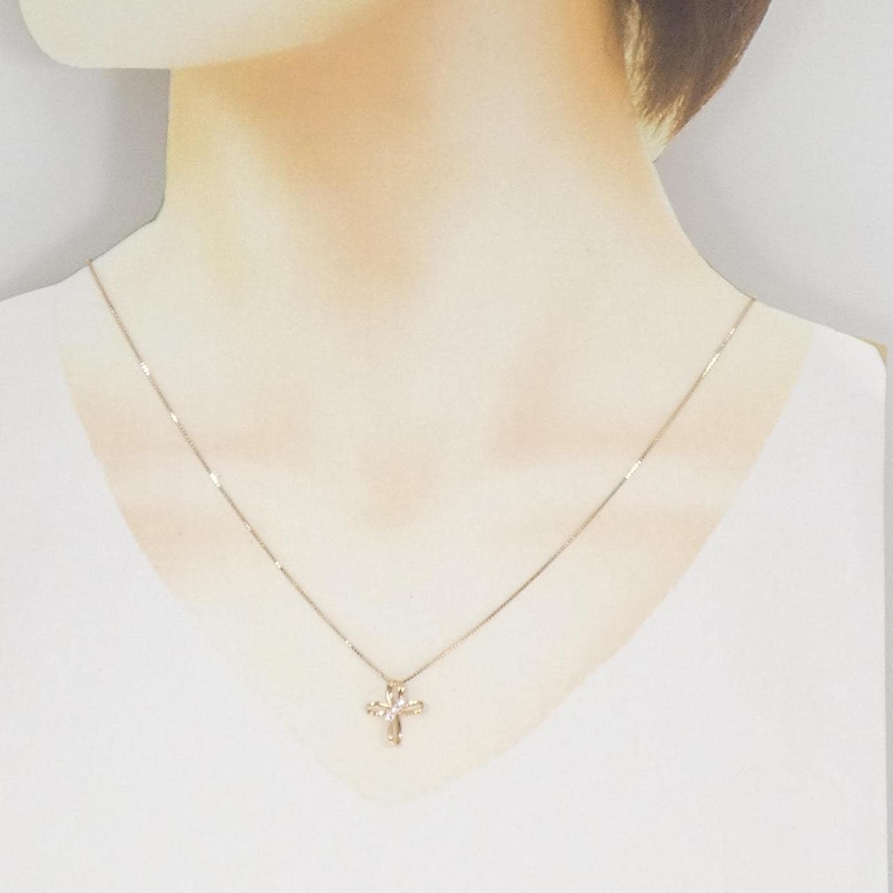 ジーエスティービー ピンクダイヤモンド ネックレス 0.05CT