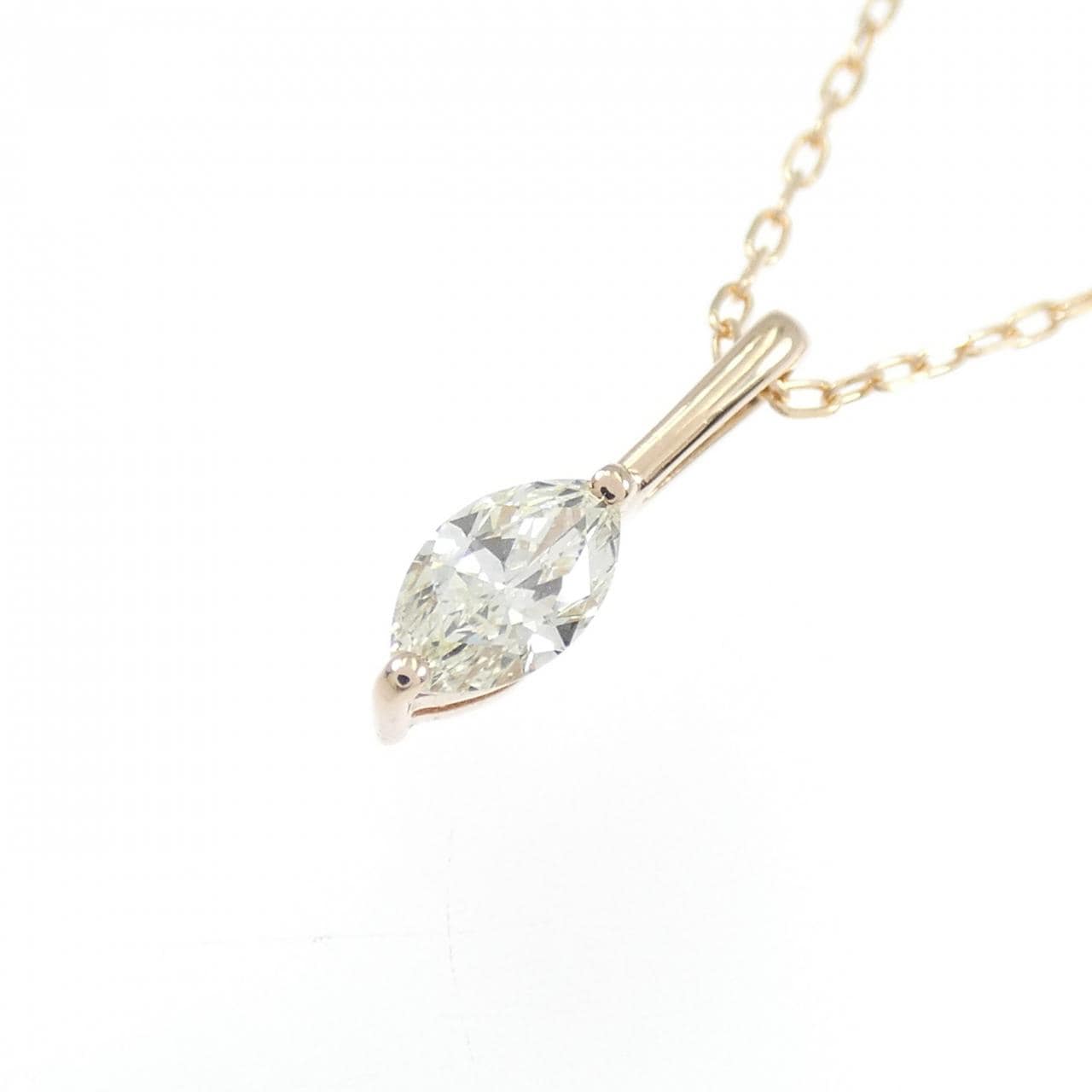 K18PG ダイヤモンド ネックレス 0.33CT