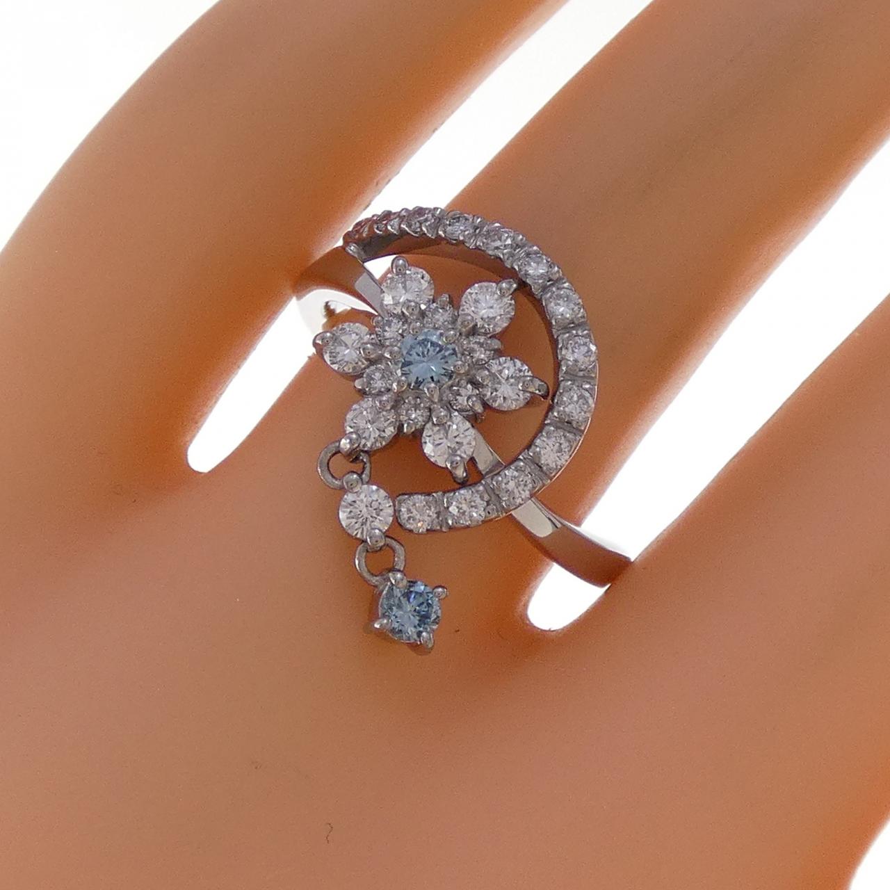 K18WG ダイヤモンド リング 0.83CT