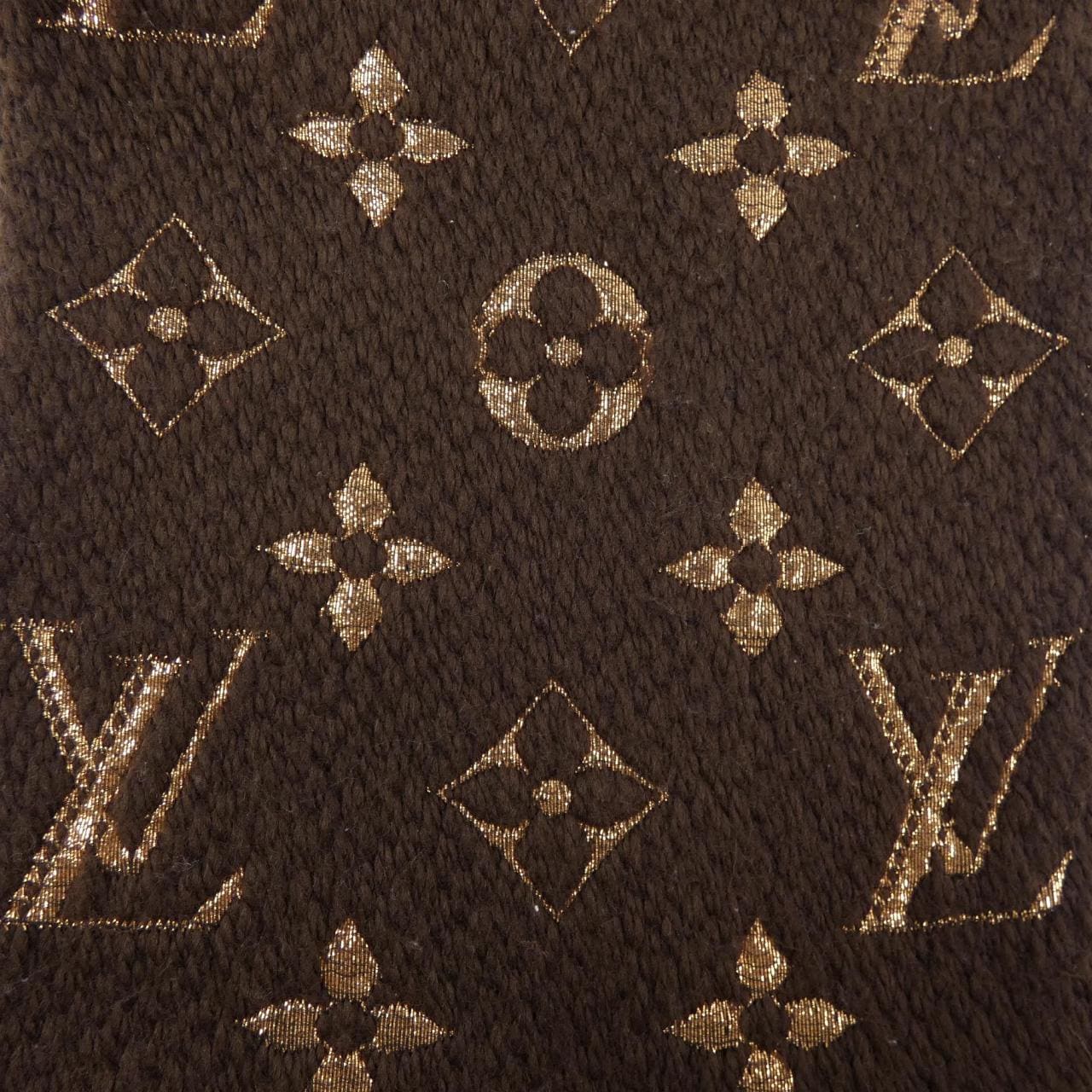 ルイヴィトン LOUIS VUITTON エシャルプ ロゴマニア シャイン M71383 MUFFLER