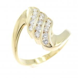 K18YG ダイヤモンド リング 0.34CT
