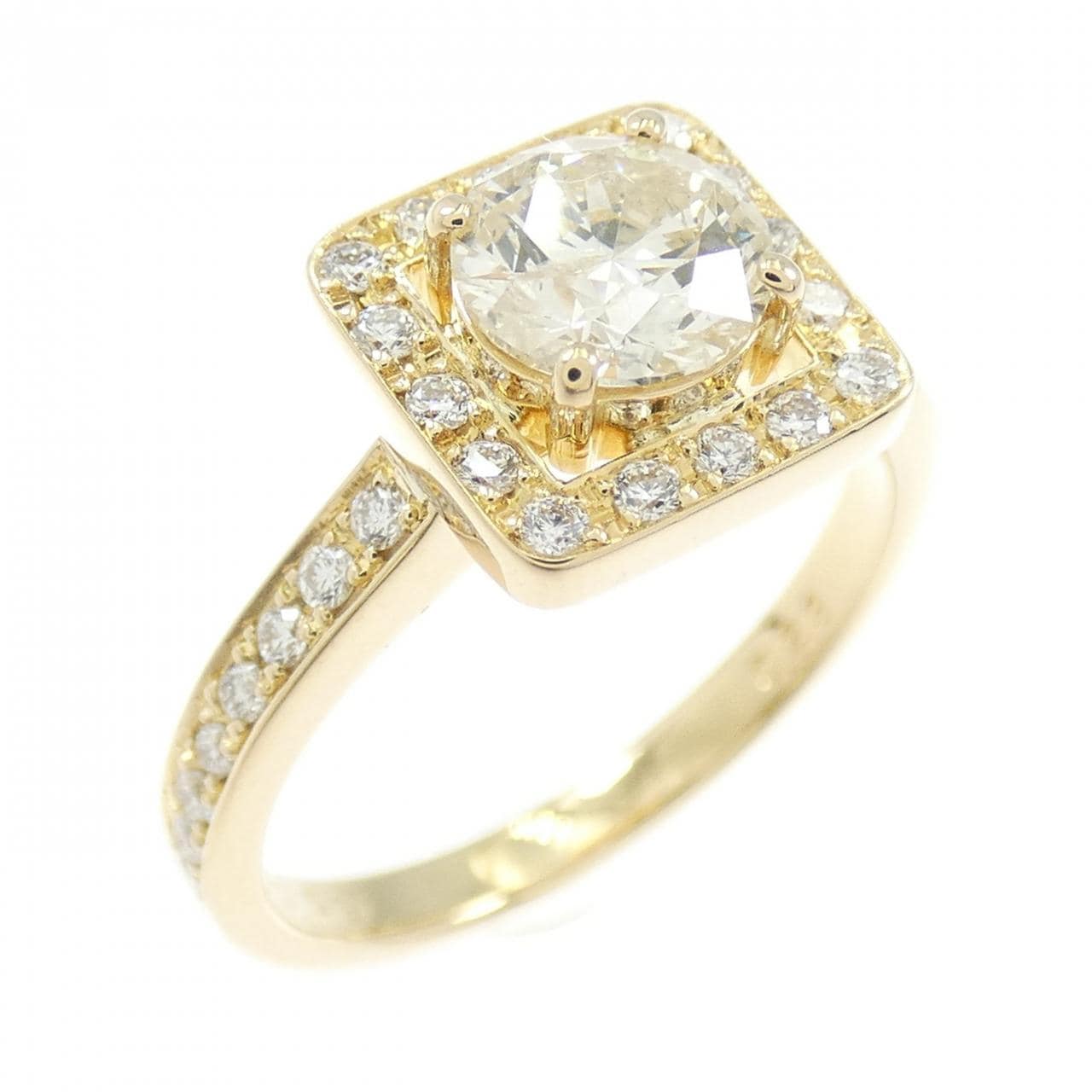 K18YG ダイヤモンド リング 0.617CT