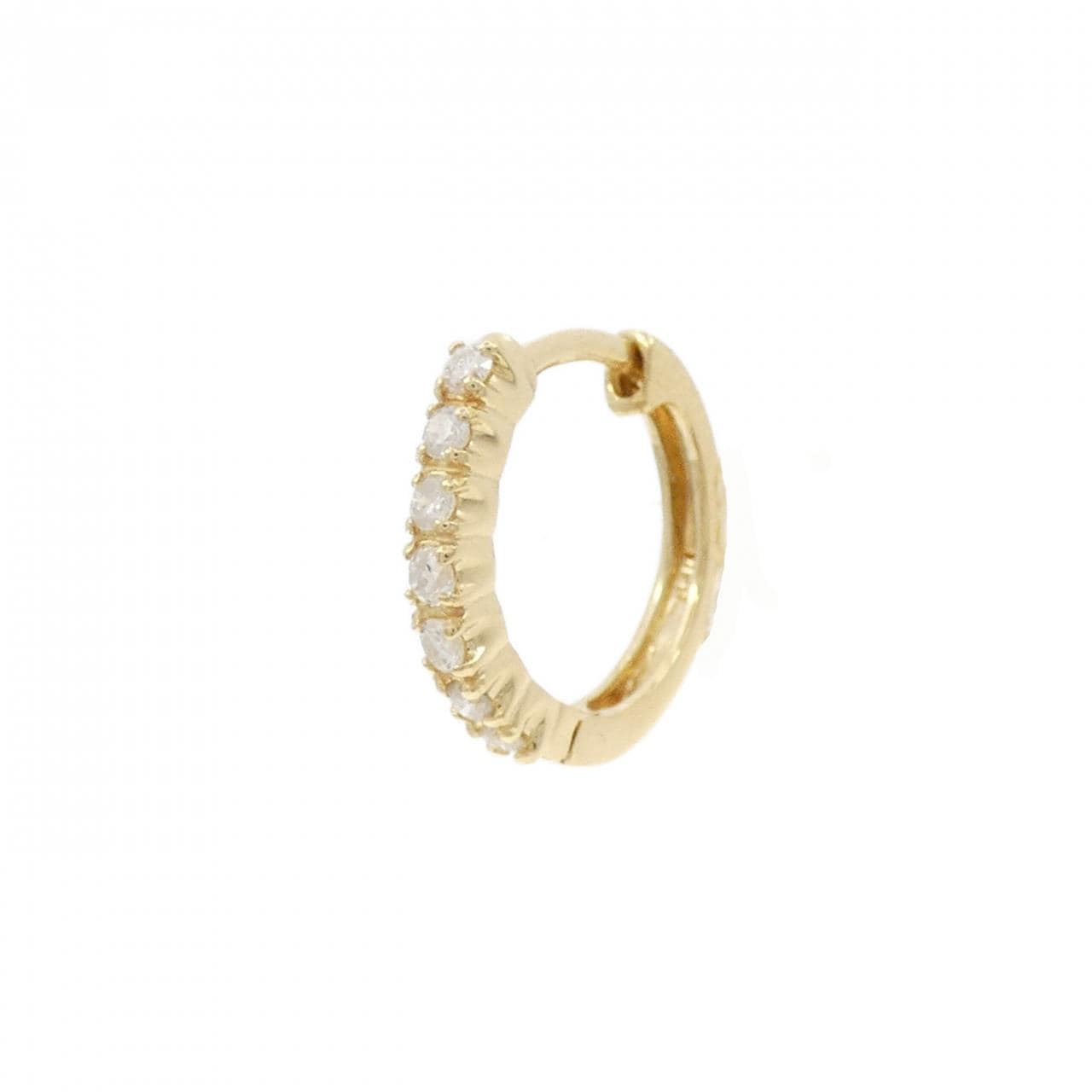 K18YG ダイヤモンド ピアス 0.15CT 片耳