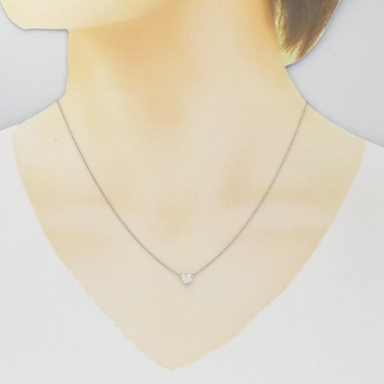 ティファニー バイザヤード ネックレス 0.22CT G VS1 3EXT
