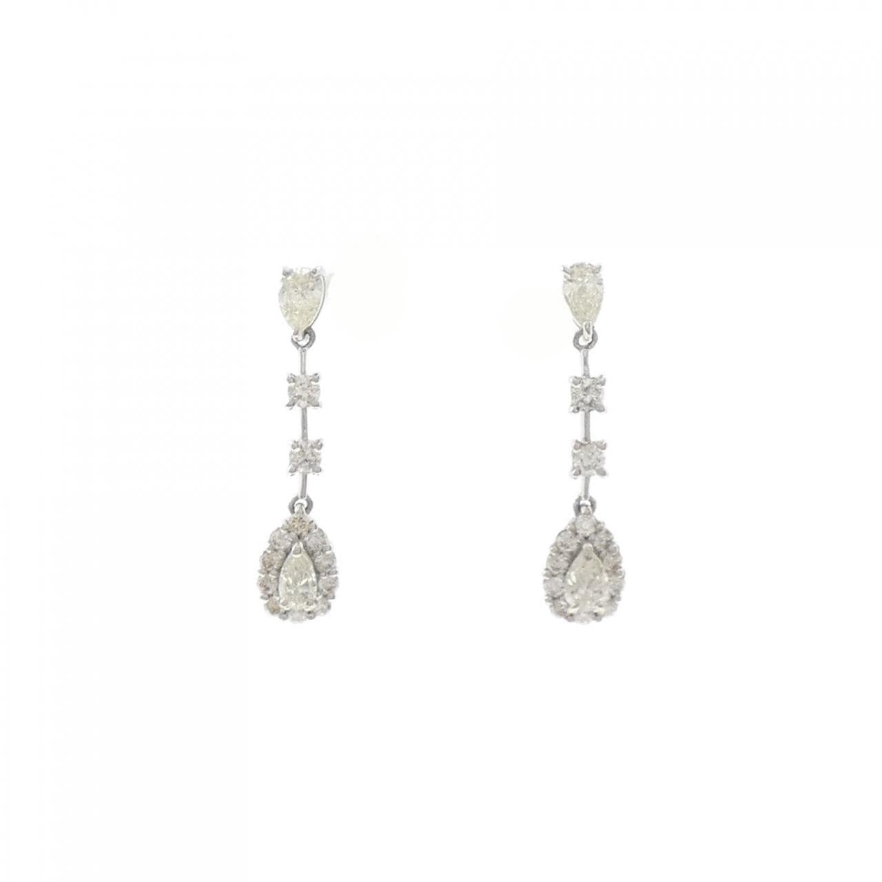 【新品】PT900 ダイヤモンド ピアス 0.60CT