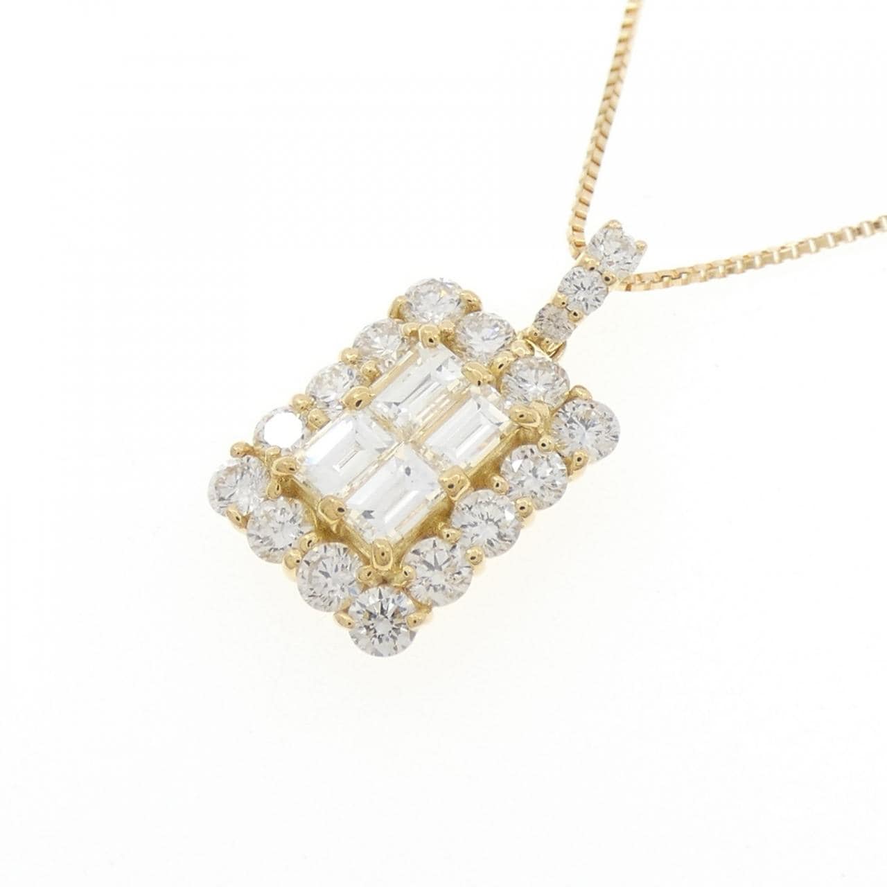 【新品】K18YG ダイヤモンド ネックレス 1.00CT