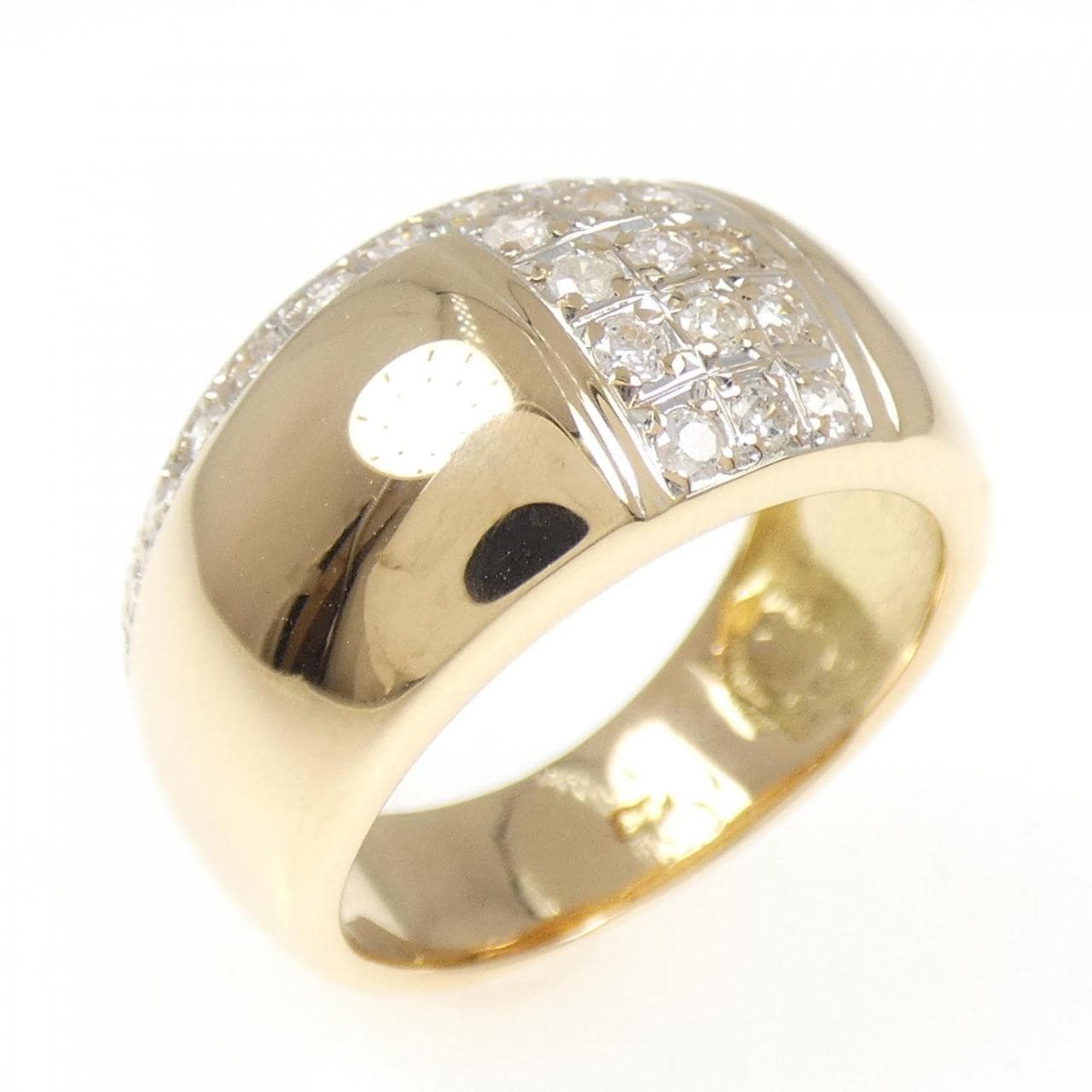 K18YG/K18WG ダイヤモンド リング 0.31CT