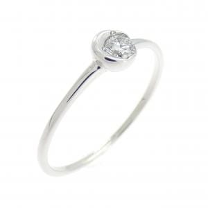 K10WG ダイヤモンド リング 0.1CT