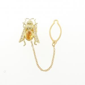 K18YG シトリン ブローチ