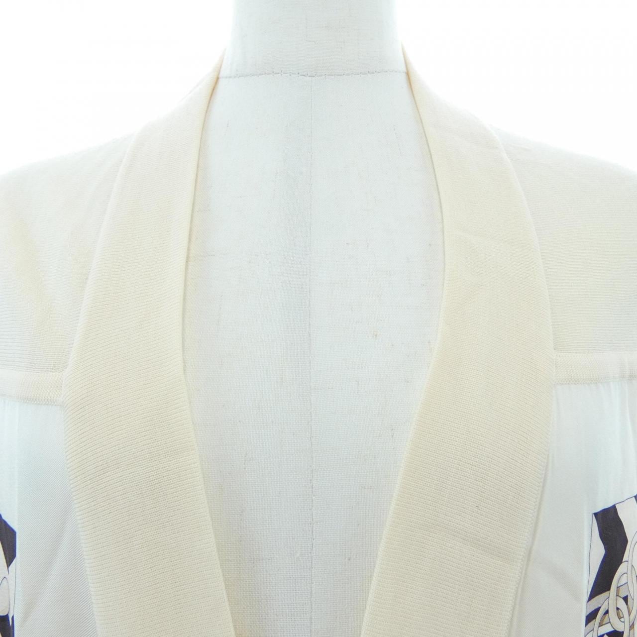 エルメス HERMES PANOPLIE EQUESTRE *16-7756 ツイルレーヌ ロングカーディガン