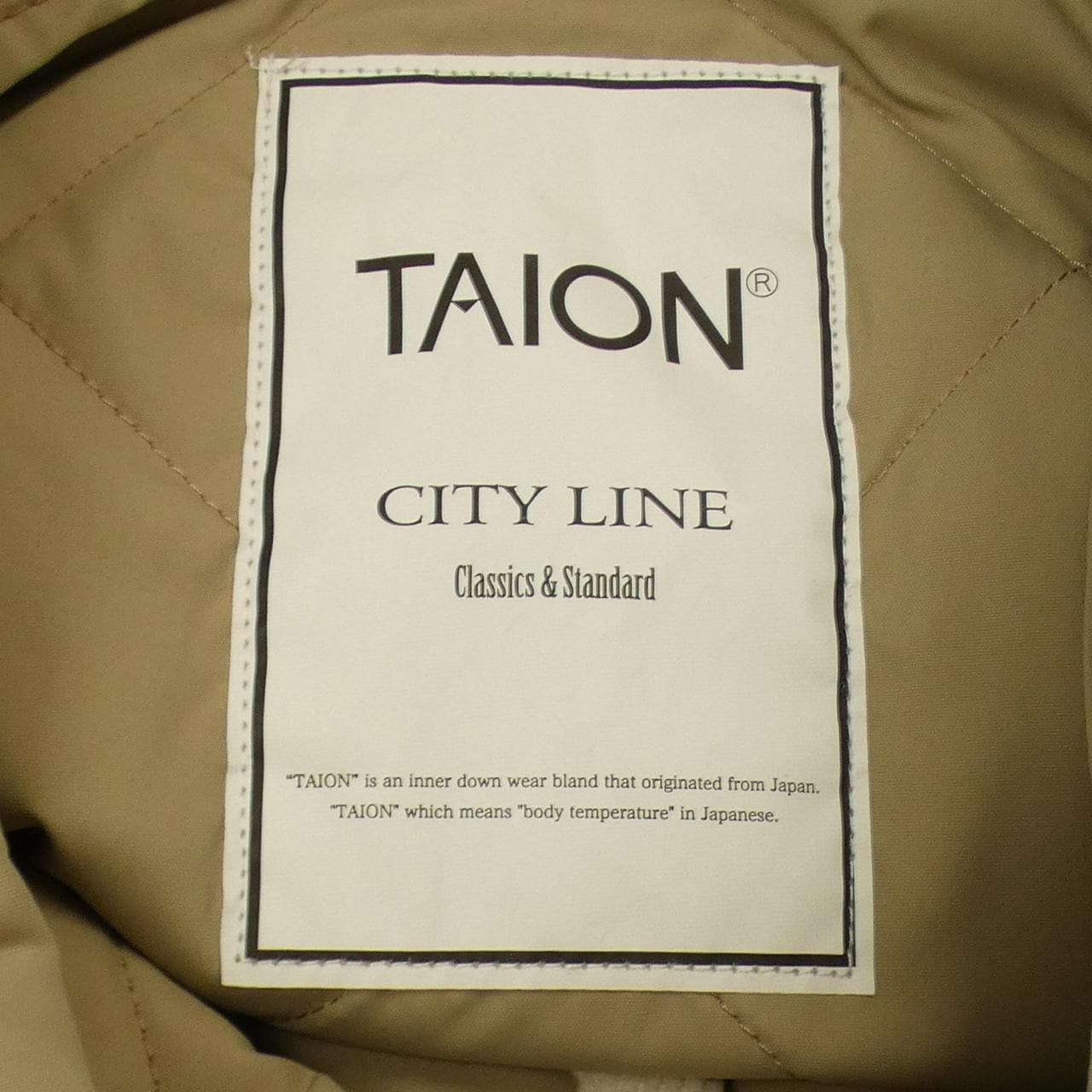 TAION ダウンジャケット