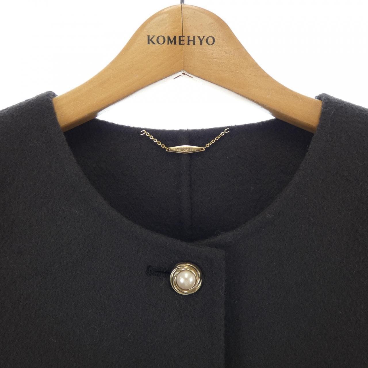 比亞喬藍色Viaggio藍色無領外套