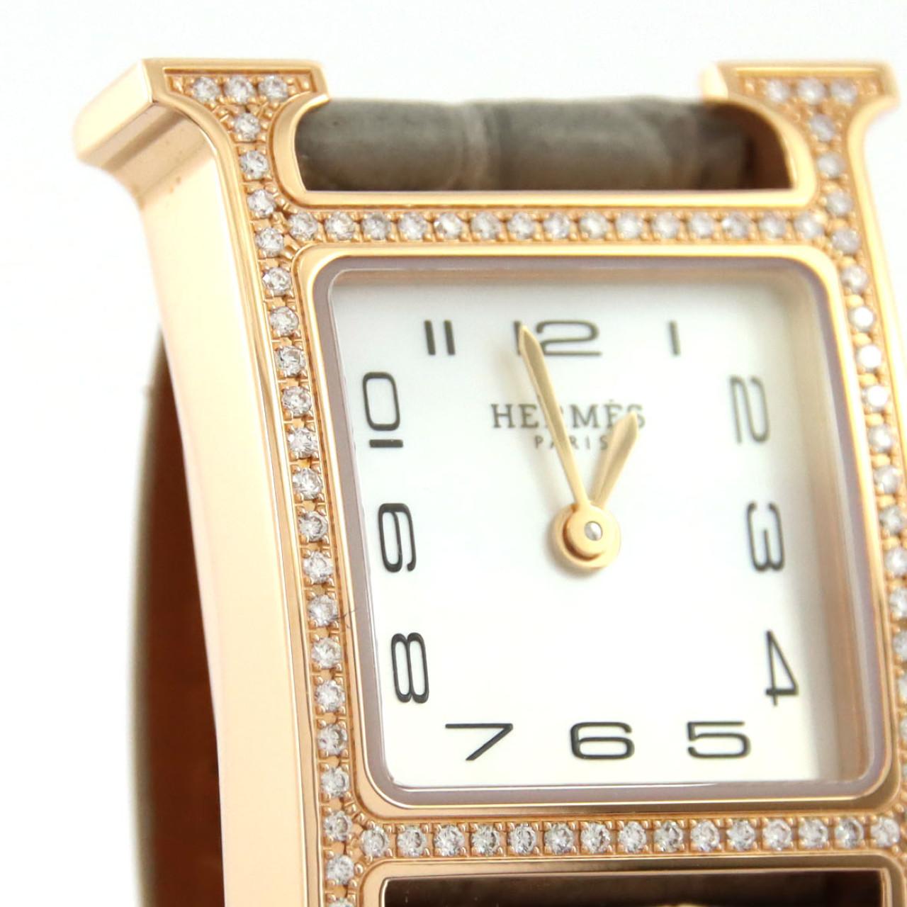 HERMES H Watch PG/D HH1.173 PG/RG Quartz