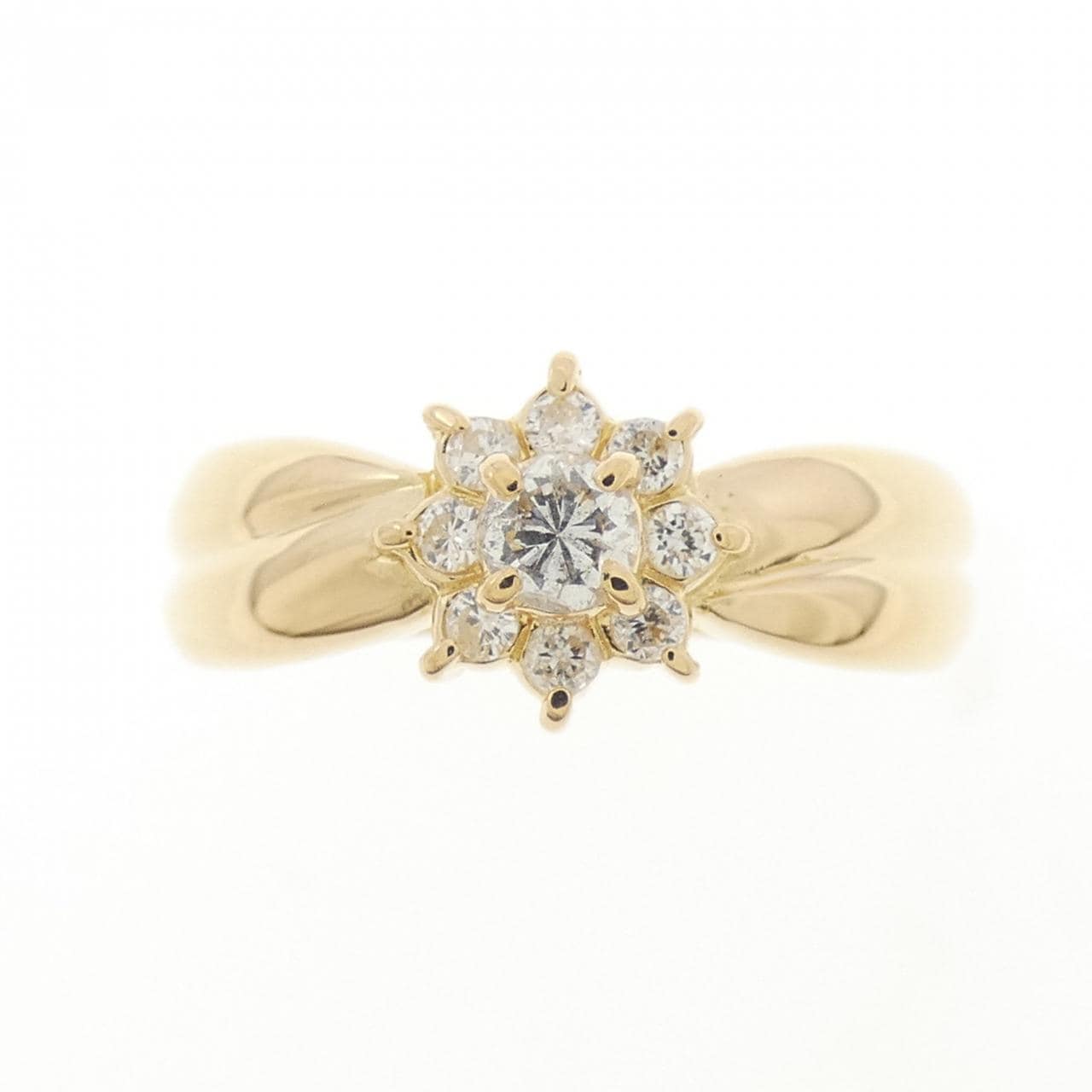 K18YG ダイヤモンド リング 0.20CT