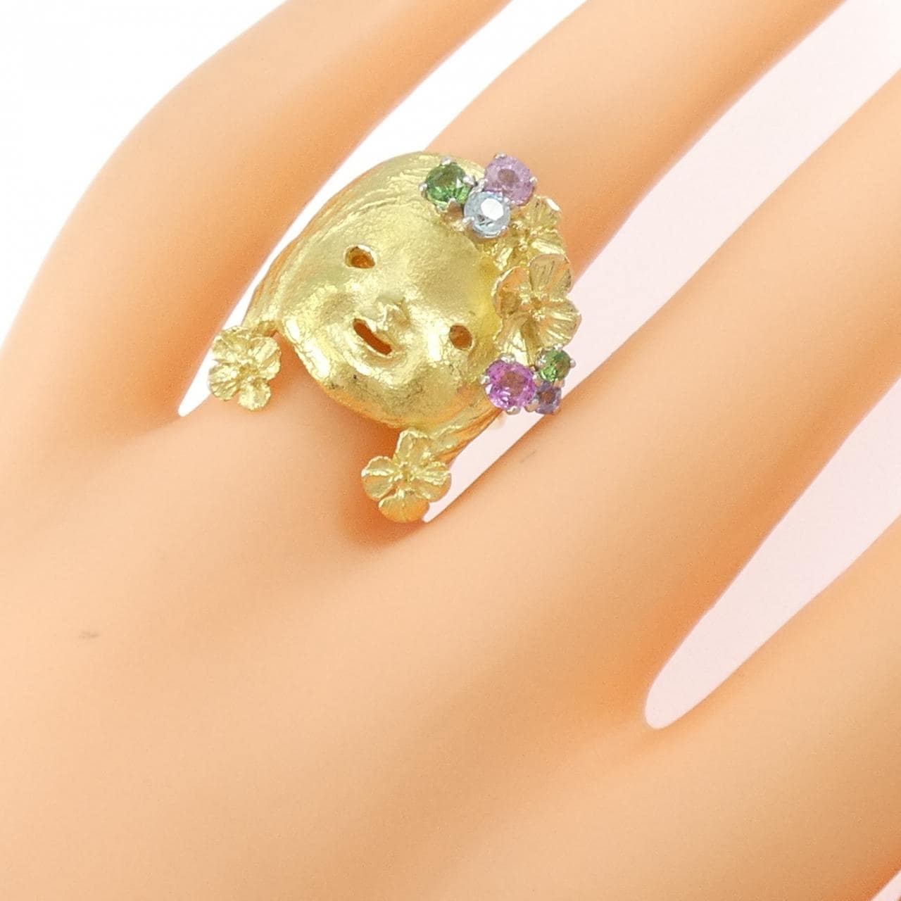 イワクラコウジ カラーストーン リング