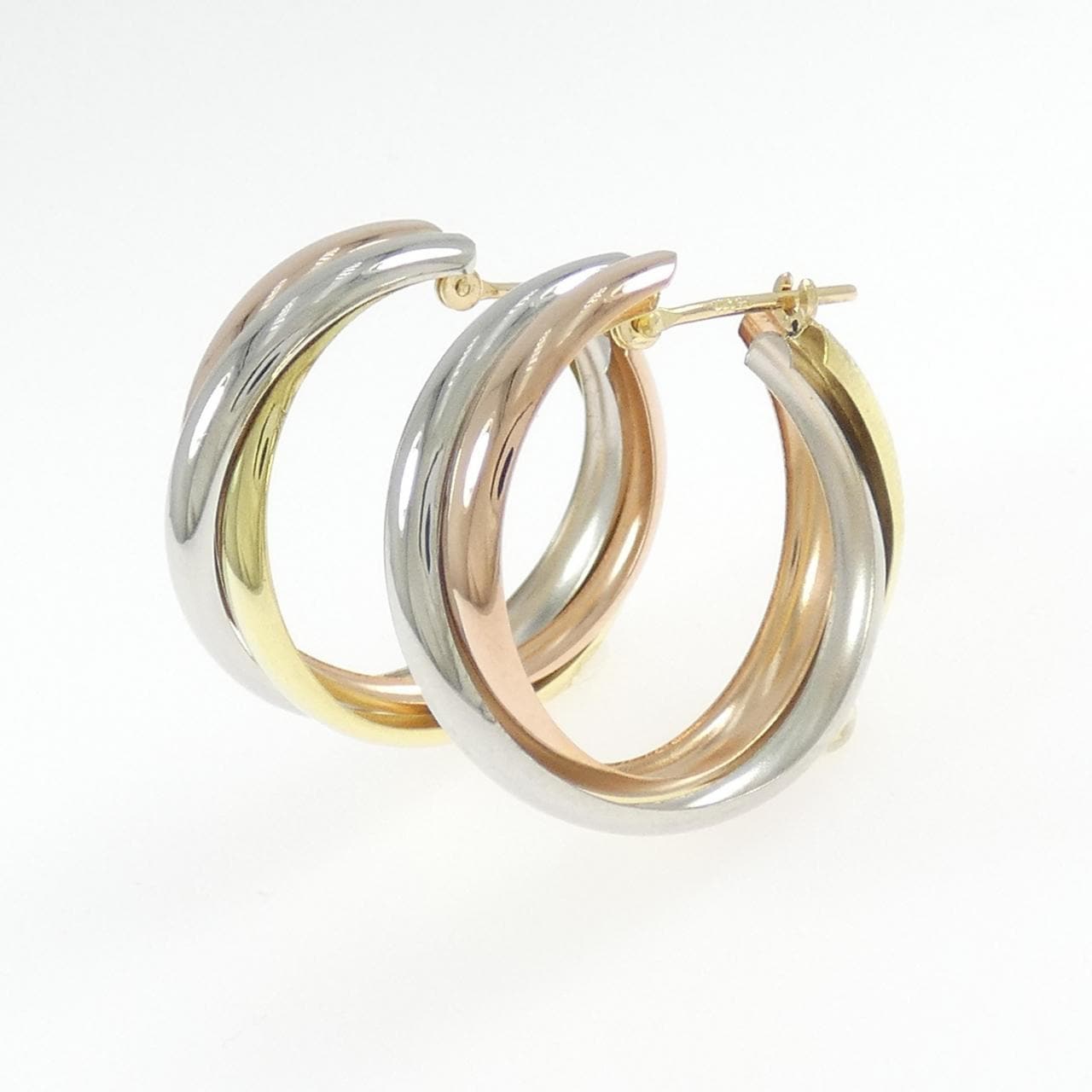 K18YG/PT900/K18PG フープ ピアス