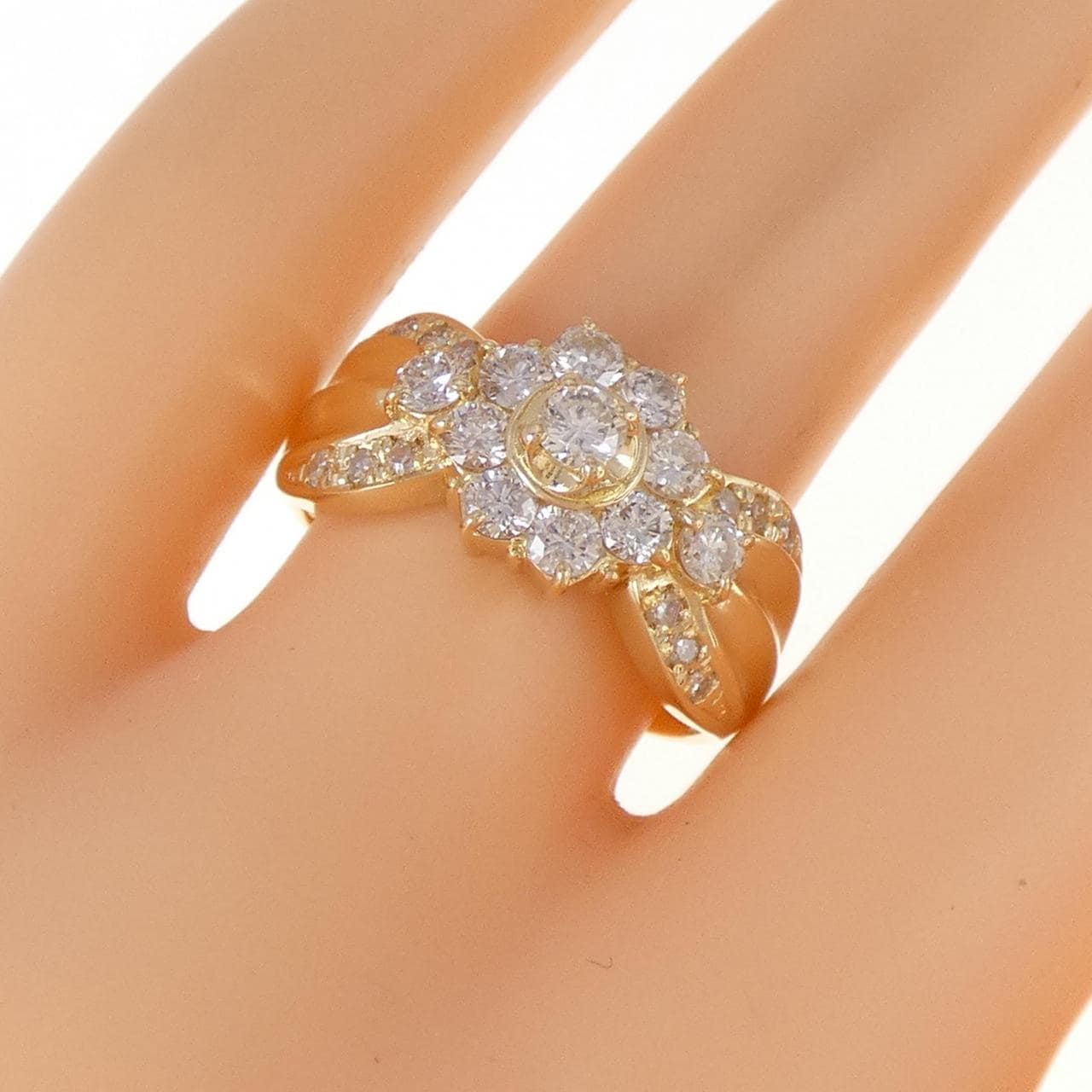 K18YG ダイヤモンド リング 1.00CT