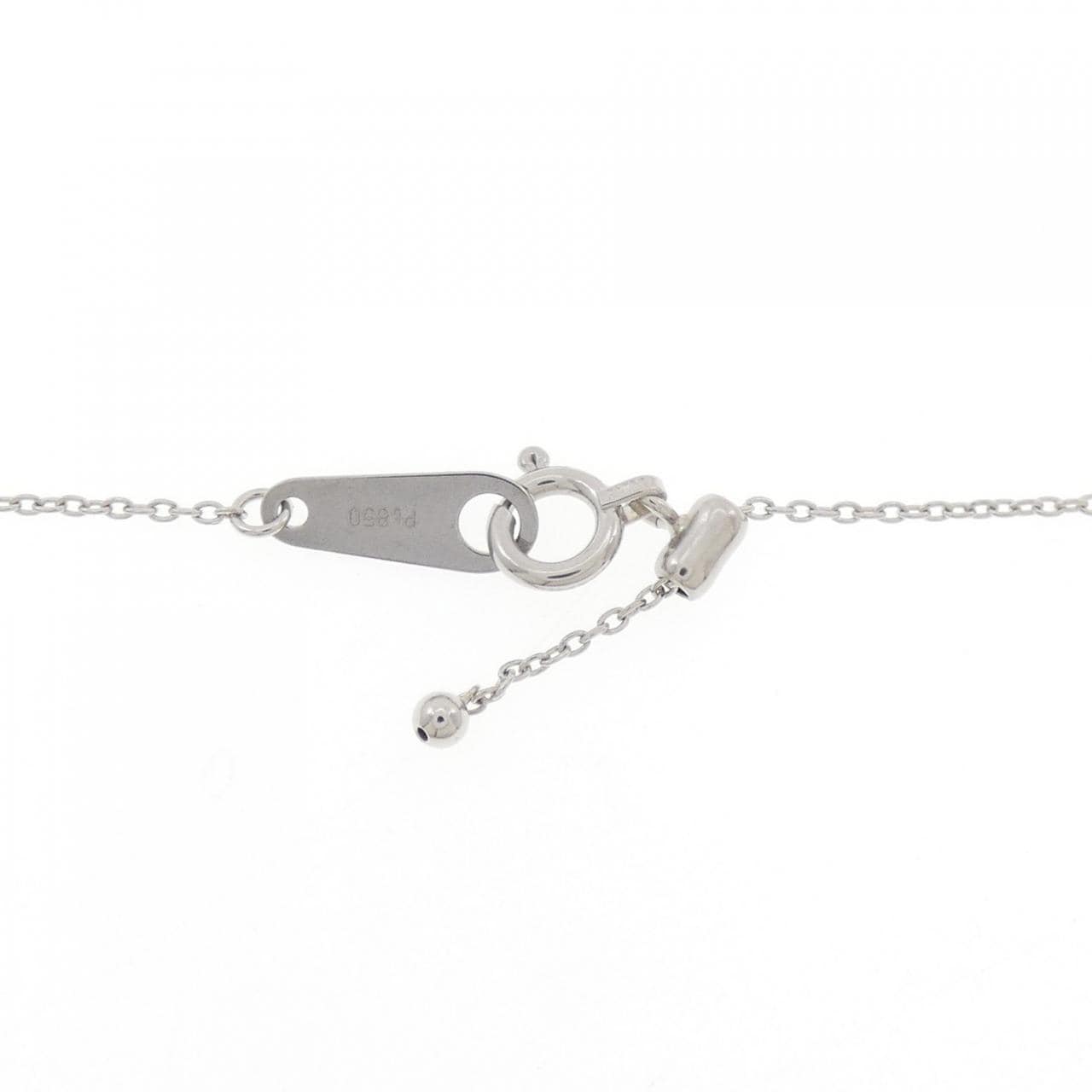 PT950/PT850 ルビー ネックレス 0.45CT