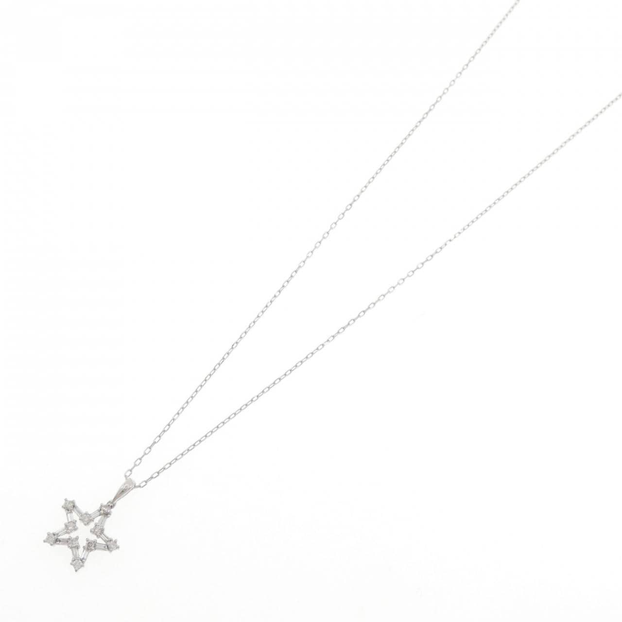 PT900/PT850 スター ダイヤモンド ネックレス 0.30CT