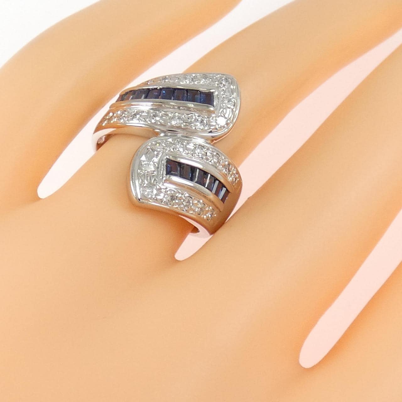 PT900 サファイヤ リング 0.43CT