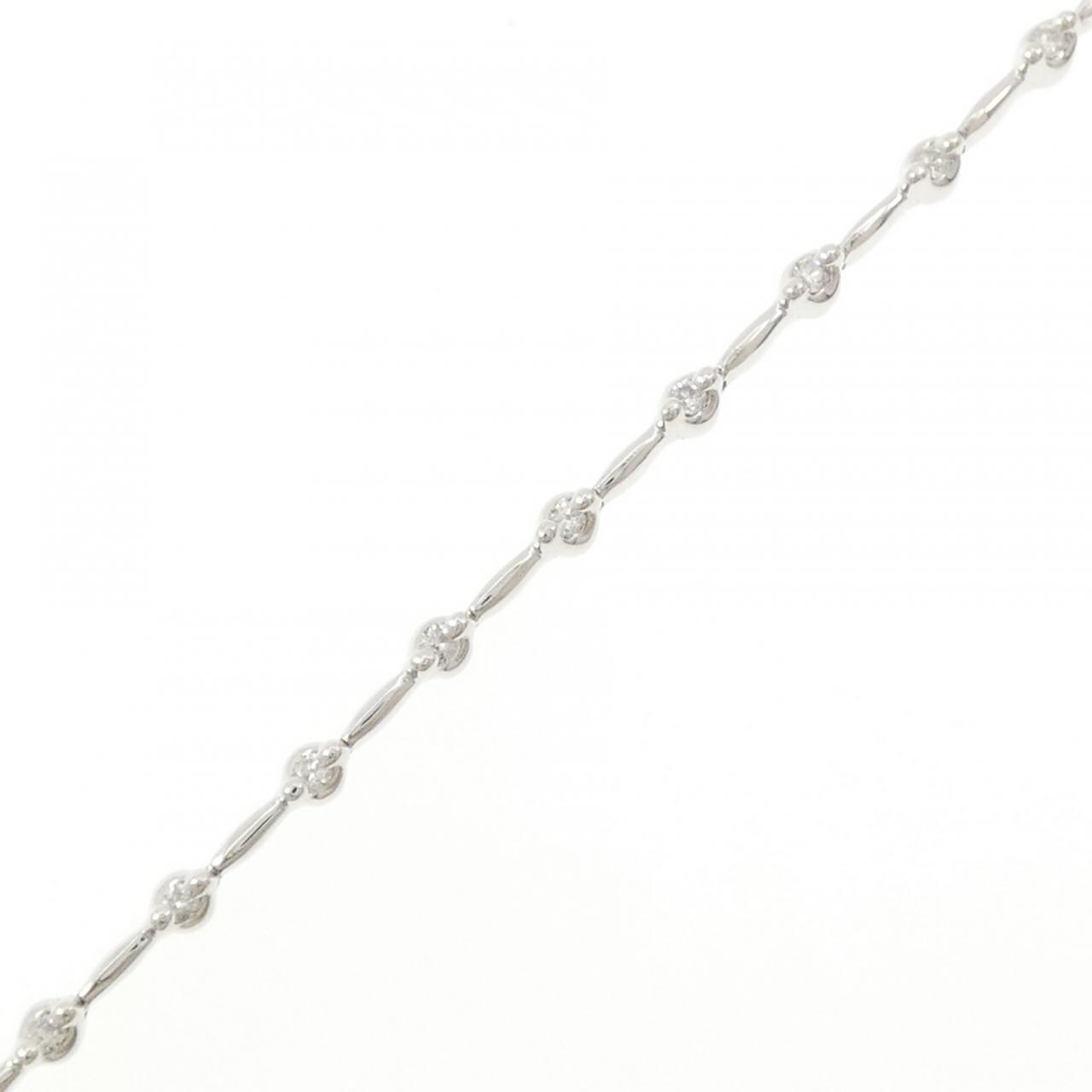 K18WG ダイヤモンド ブレスレット 0.40CT
