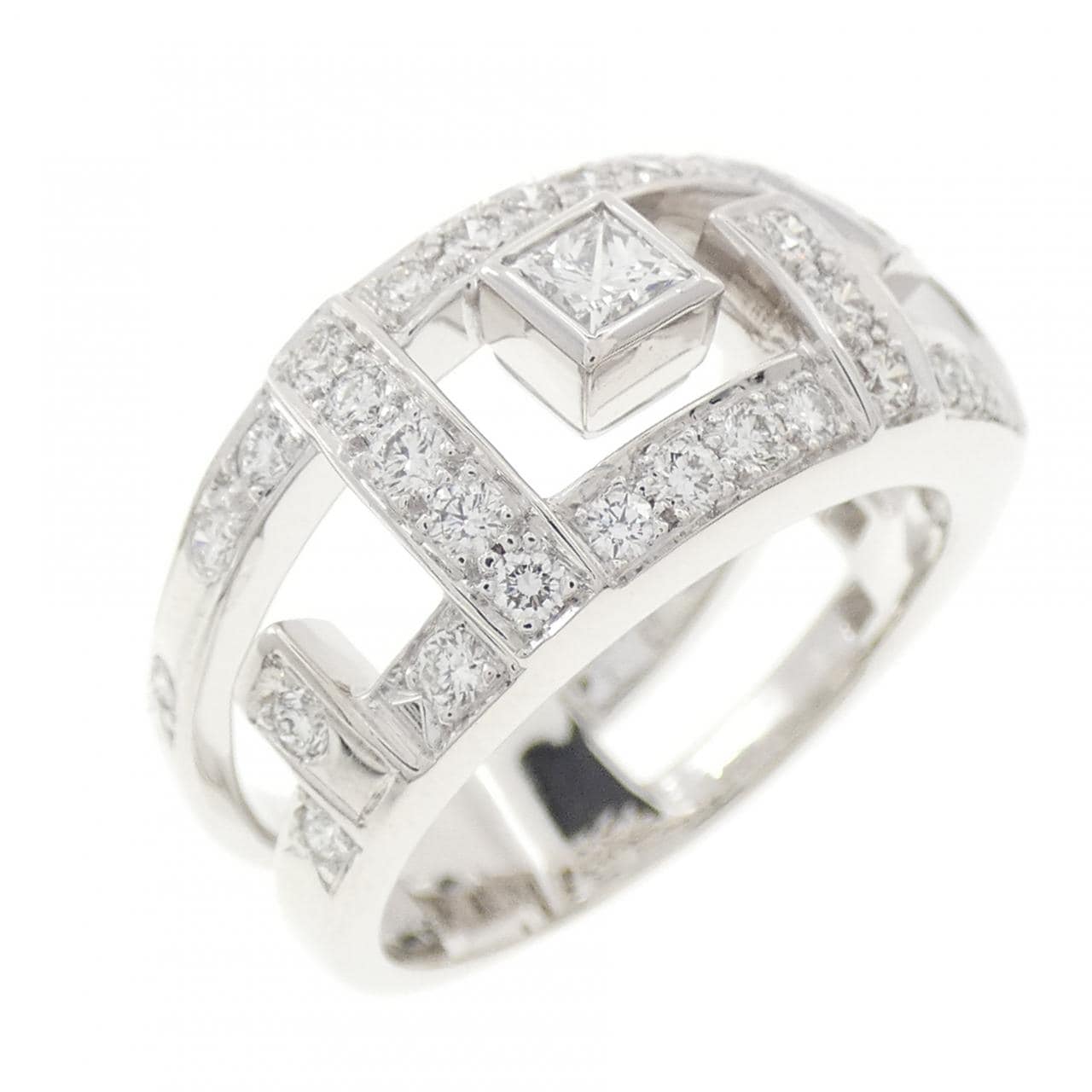 750WG ダイヤモンド リング 1.60CT