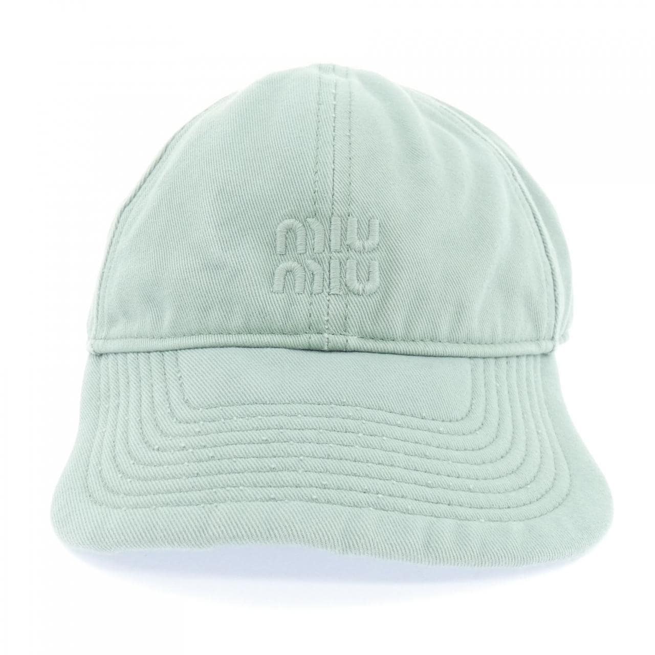 ミュウミュウ MIU MIU ドリルベースボール MIU MIUロゴ 5HC370 2CR2 CAP